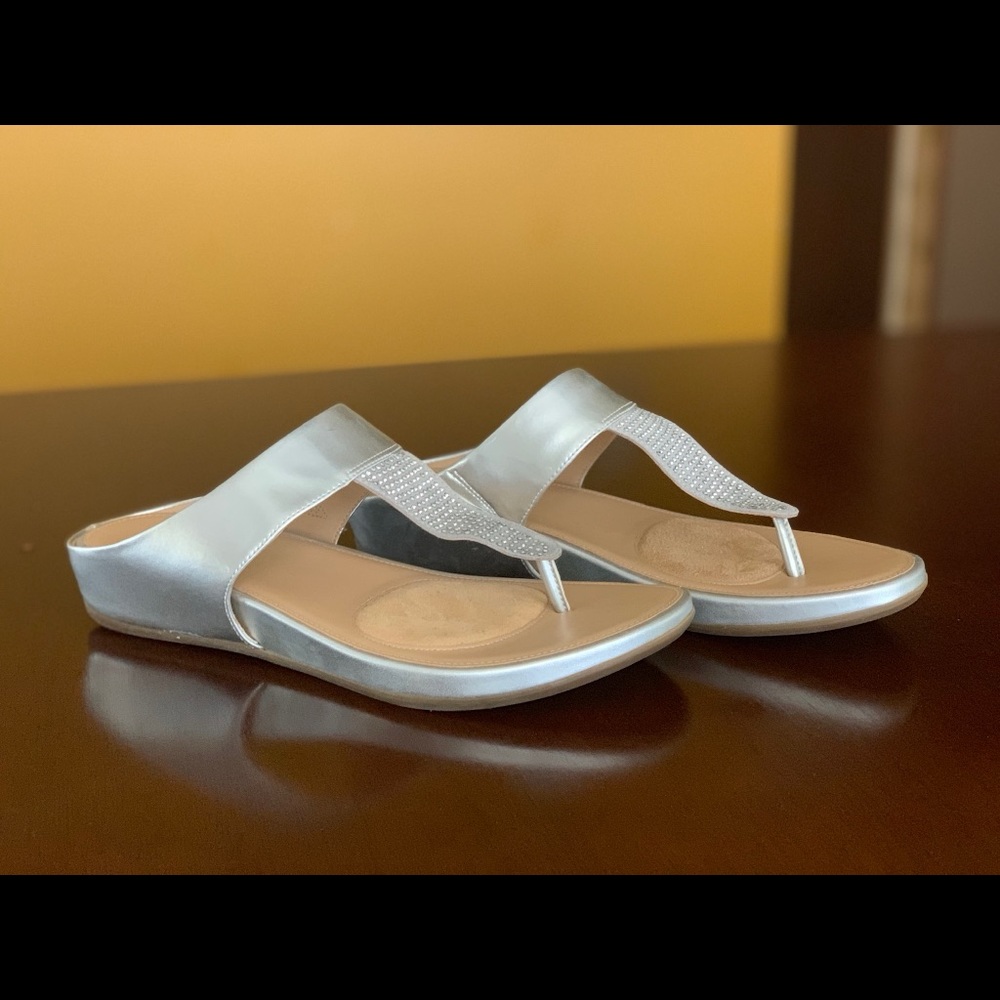 Mettalic Silver Sandals